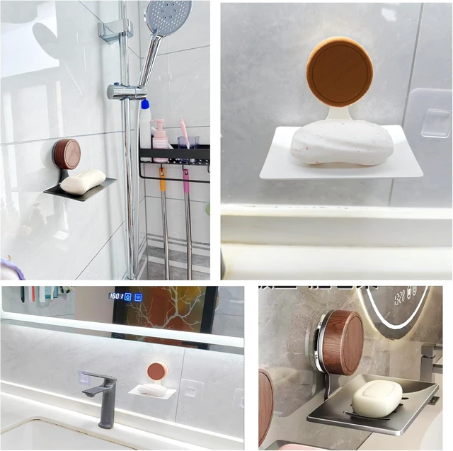 Alt view image 5 of 6 - Suction Cup Soap Holder for Shower & Bathroom, No-Drill Soap Dish