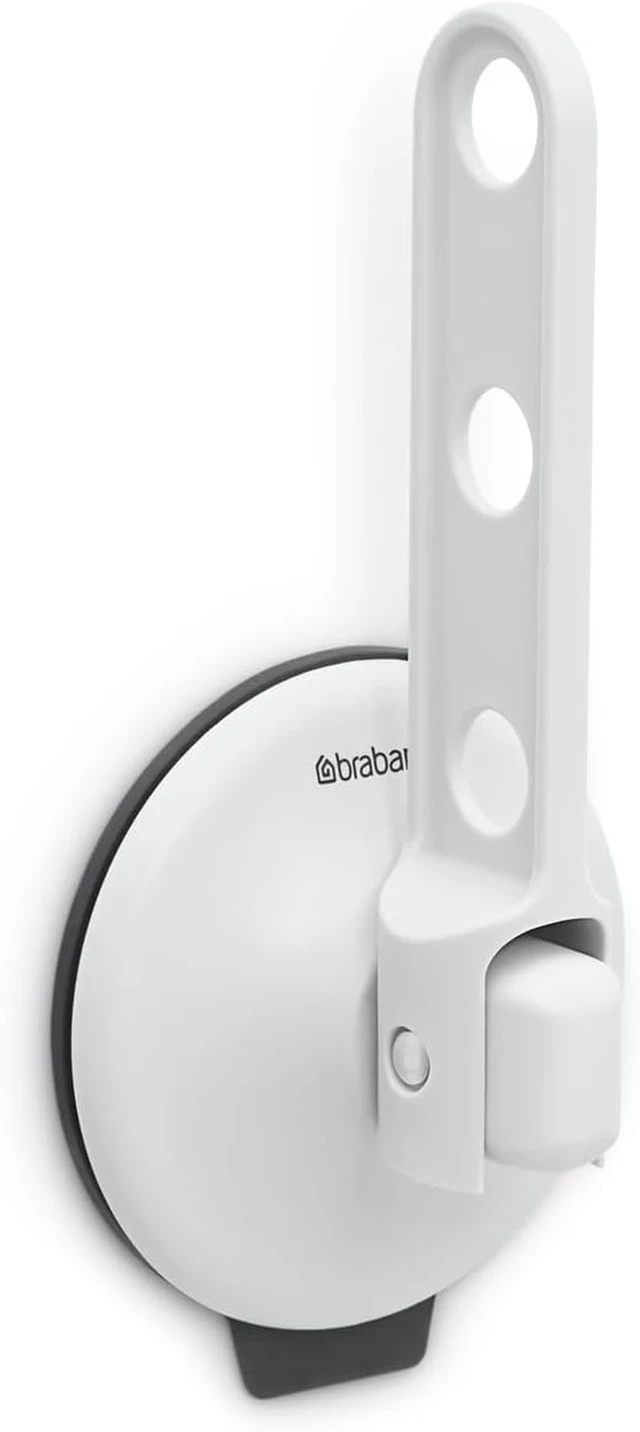 Alt view image 3 of 7 - Up to 4.4 lbs | Ideal for Bathrooms or Small Spaces, Mirrors | Compact Laundry Hanger Holds 3 Hangers, Tiles, Clothes Hook with Suction Cup Light Gray | Airer Hook for Windows
