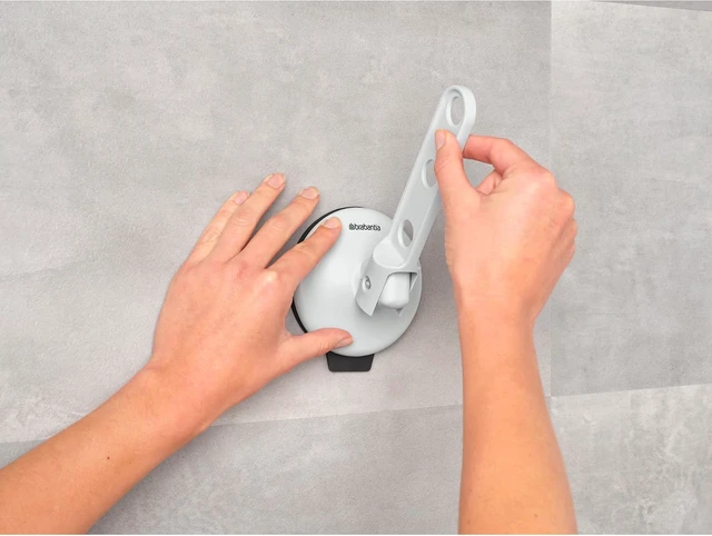 Alt view image 7 of 7 - Up to 4.4 lbs | Ideal for Bathrooms or Small Spaces, Mirrors | Compact Laundry Hanger Holds 3 Hangers, Tiles, Clothes Hook with Suction Cup Light Gray | Airer Hook for Windows