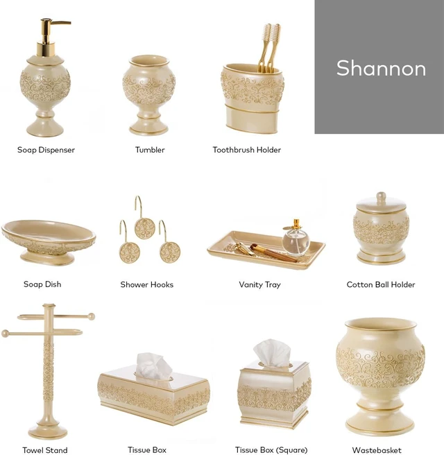 Alt view image 7 of 7 - Shannon Shower Curtain Hooks Decorative | Set of 12