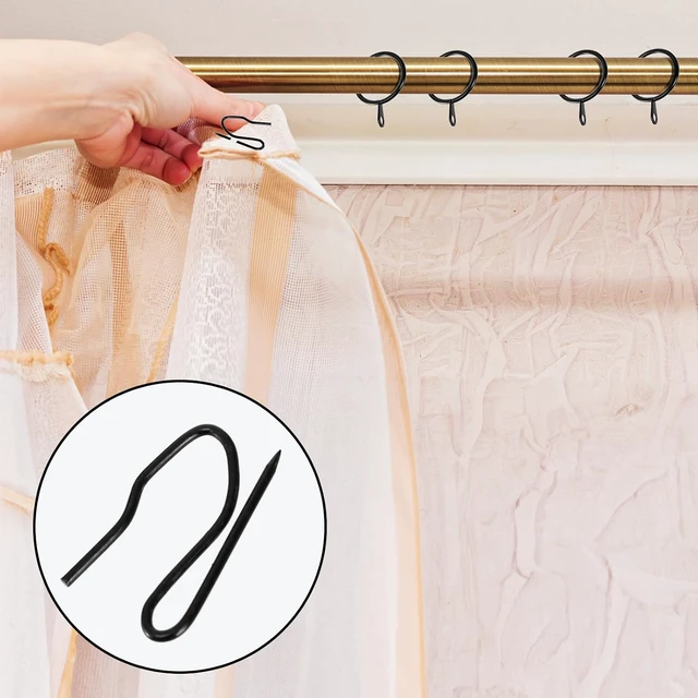 Alt view image 5 of 7 - 1.18 Inch Internal Diameter, 100 Pieces Metal Drapery Curtain Rings
