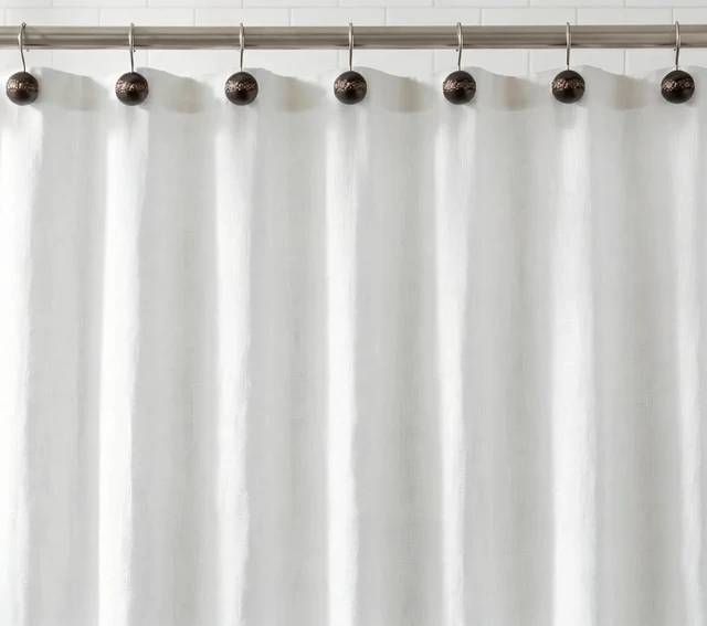 Alt view image 2 of 7 - Dublin Brown Shower Curtain Hooks Decorative | Set of 12