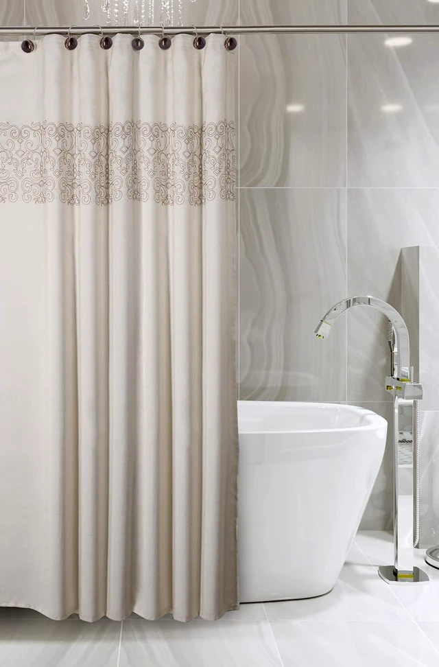 Alt view image 7 of 7 - Dublin Brown Shower Curtain Hooks Decorative | Set of 12