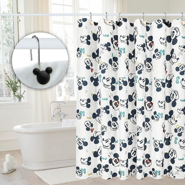 Alt view image 5 of 6 - 12Pcs Cute Mouse Shower Curtain Hook Decorative Ring for Bathroom