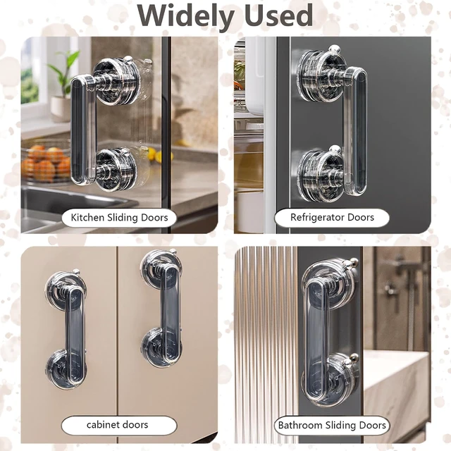 Alt view image 6 of 7 - Detachable, no Need for Drilling Installation, Furniture Auxiliary Handle, Refrigerator, Cabinet, Glass Door and Window Handle, new Powerful Large Suction Cup Handle