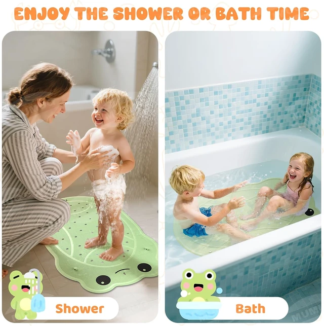 Alt view image 5 of 7 - Baby Bath Mat for Tub Non Slip 30"x18" Soft Rubber Shower Mat for Kids