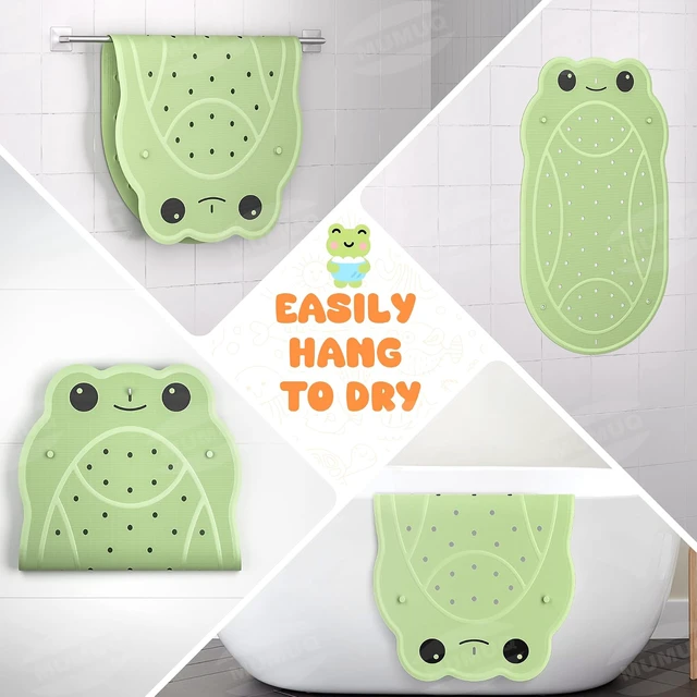 Alt view image 7 of 7 - Baby Bath Mat for Tub Non Slip 30"x18" Soft Rubber Shower Mat for Kids