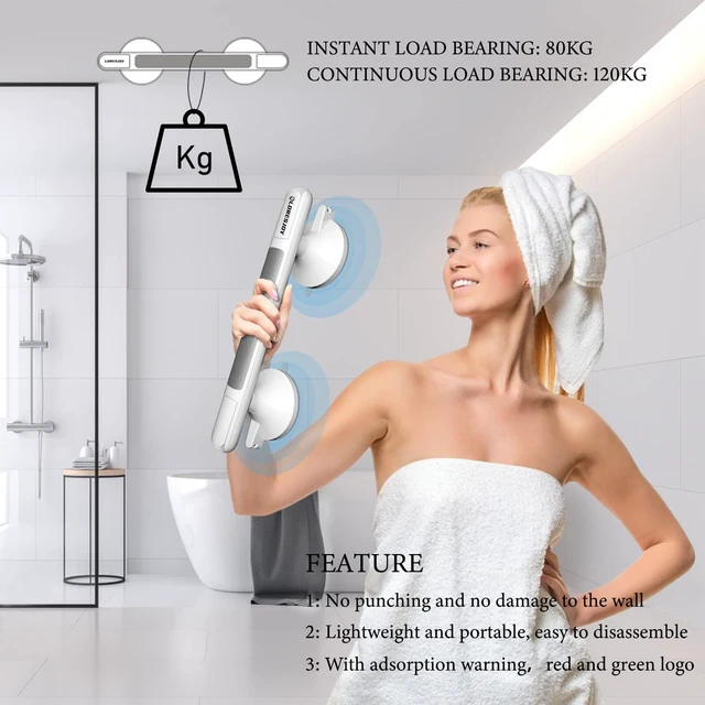 Alt view image 6 of 7 - Shower Handles for Elderly Suction
