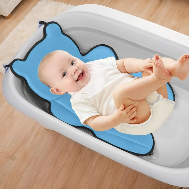 Alt view image 7 of 7 - Soft Newborn Bathtub Pad, Baby Bath Cushion Mat