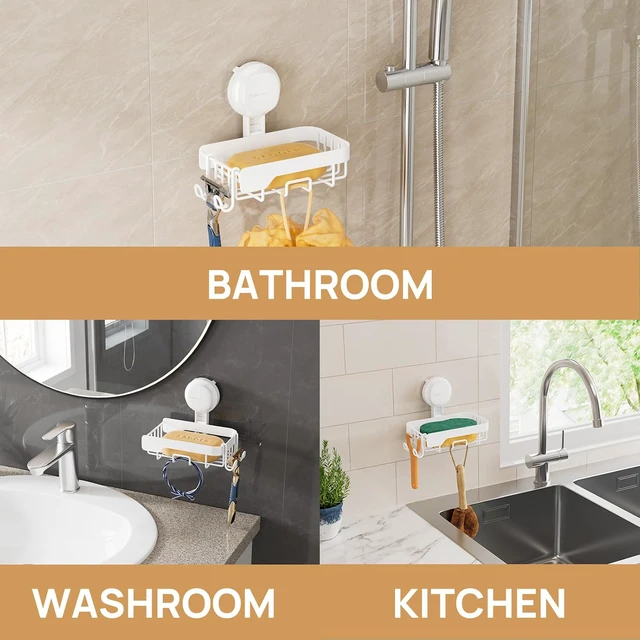 Alt view image 7 of 7 - Suction Visible Indicator, Bar Soap Holder, Soap Holder for Shower