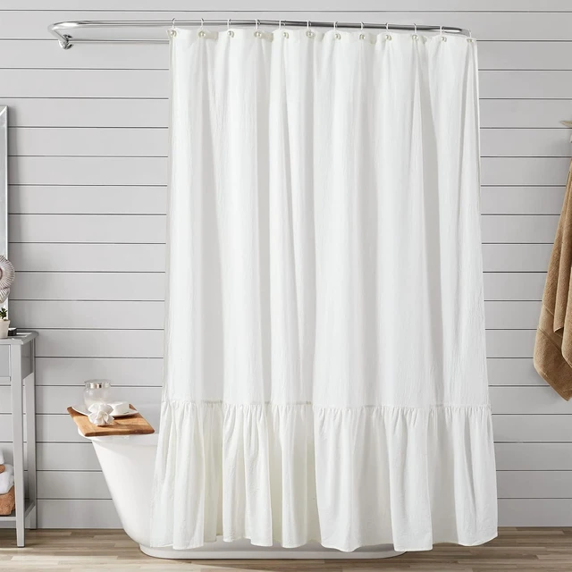 Alt view image 6 of 7 - Ivory Artifical Pearl and Rustproof Metal Unique Cute Shower Hooks for Country Farmhouse Shabby Chic Shower Curtain Bathroom Decor, Elegant Pearl Decorative Shower Curtain Hooks Rings 12PCS
