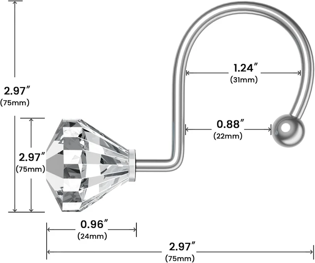 Alt view image 3 of 7 - Clear, Rust Proof Diamond Shaped Crystal Decorative for Shower Curtains and Rods, 12PCS Shower Curtain Hooks Rings for Bathroom
