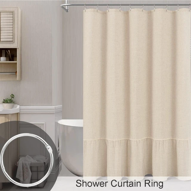 Alt view image 3 of 7 - Silver, Metal Ring for Shower Curtain - 2Inch, 50 Pack Shower Curtain Rings Rust Proof Curtain Hook for Bathroom Shower Rod