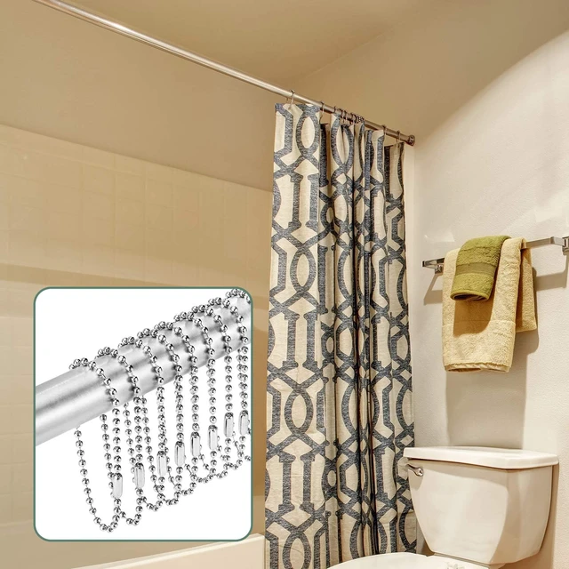 Alt view image 7 of 7 - Silver, 6 Inch, 150 Pieces Shower Curtain Hooks