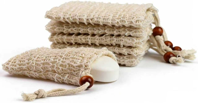 Main image of Sisal Exfoliating Mesh Bag for Bar Soap