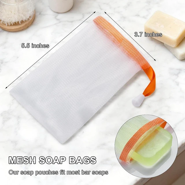 Alt view image 2 of 7 - Mesh Drawstring Soap Saver Bags