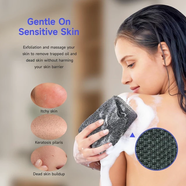 Alt view image 3 of 6 - 2-in-1 Washcloth for Gentle Skin Care, Dual-Sided Exfoliating Body Scrubber