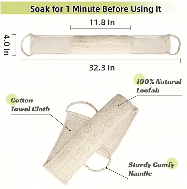 Alt view image 5 of 7 - Intensive Exfoliation, Natural Loofah Body Scrubber for Bath & Shower
