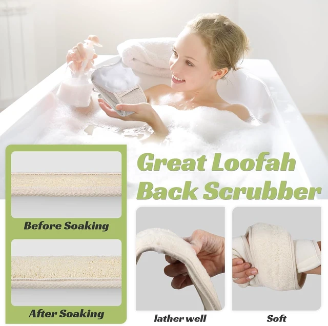 Alt view image 7 of 7 - Intensive Exfoliation, Natural Loofah Body Scrubber for Bath & Shower