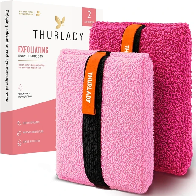 Main image of Textured Back Scrubber, Coarse Skin Exfoliating Body Brush