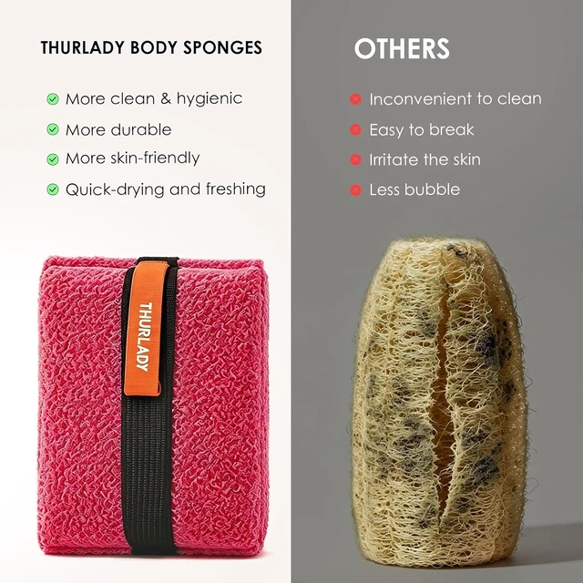 Alt view image 4 of 7 - Textured Back Scrubber, Coarse Skin Exfoliating Body Brush