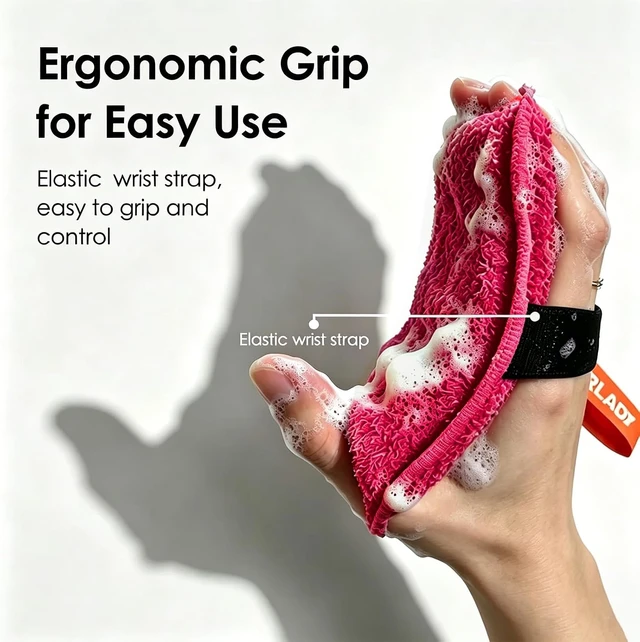 Alt view image 6 of 7 - Textured Back Scrubber, Coarse Skin Exfoliating Body Brush