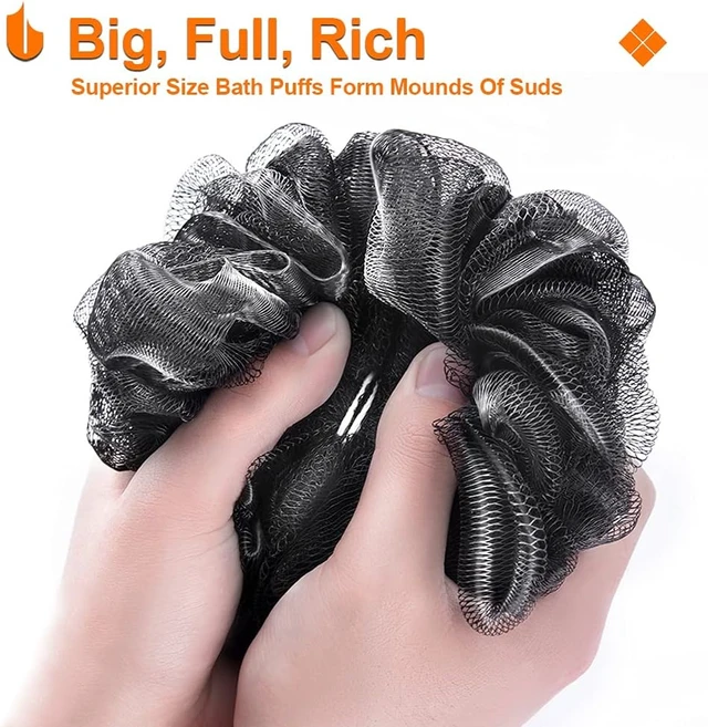 Alt view image 3 of 7 - Large Soft Bath Sponge Loofah Ball for Body Cleansing Men Women Bathroom Accessory