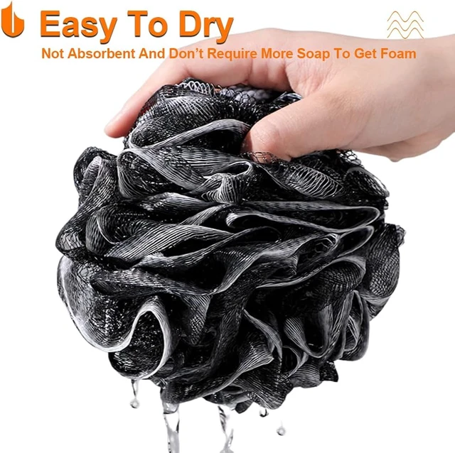 Alt view image 5 of 7 - Large Soft Bath Sponge Loofah Ball for Body Cleansing Men Women Bathroom Accessory