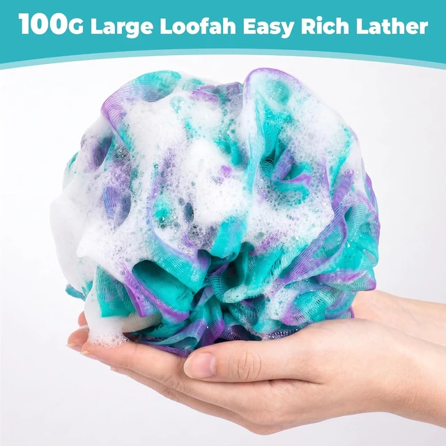 Alt view image 2 of 6 - Large Loofah Bath Sponge Set