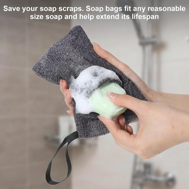 Alt view image 6 of 7 - 4 Pack Exfoliating Mesh Soap Saver Bags
