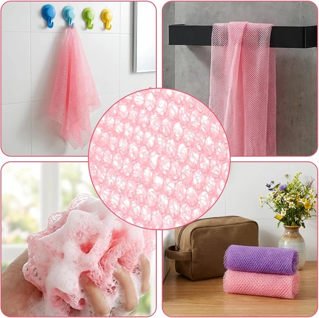 Alt view image 6 of 7 - African Net Sponge Authentic Exfoliating Body Scrubber Mesh