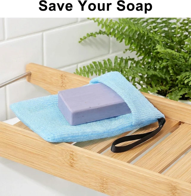 Alt view image 3 of 7 - Mesh Bar Soap Pouches for Bathing & Showering, Soap Saver Bags