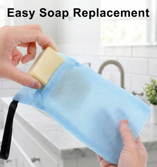 Alt view image 7 of 7 - Mesh Bar Soap Pouches for Bathing & Showering, Soap Saver Bags