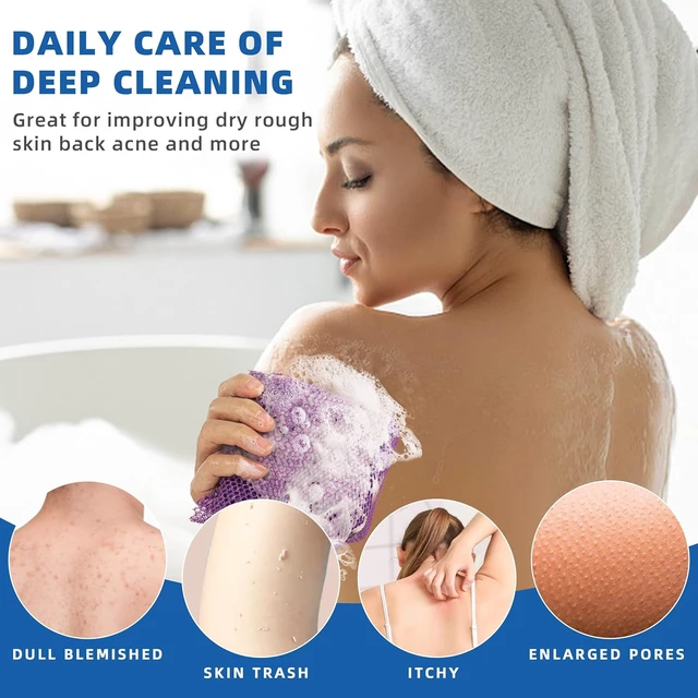 Alt view image 5 of 7 - African Net Sponge Exfoliating Long Bath Scrubber