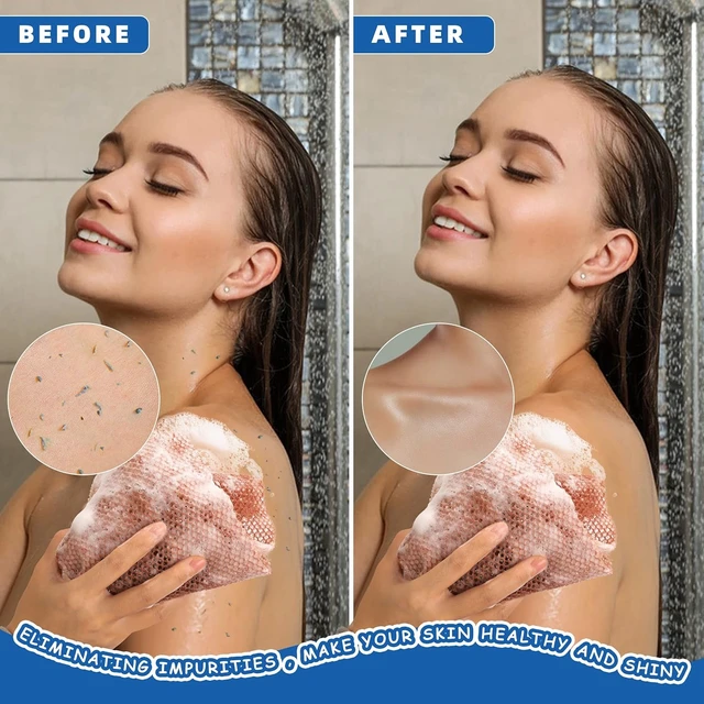 Alt view image 4 of 7 - African Net Sponge Exfoliating Long Bath Scrubber