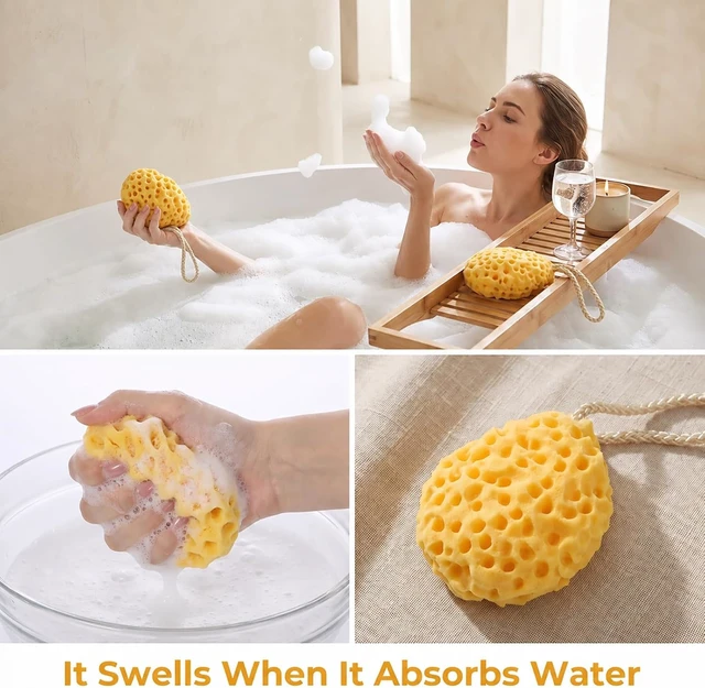 Alt view image 3 of 7 - Large Bath Sponge Set for Men and Women