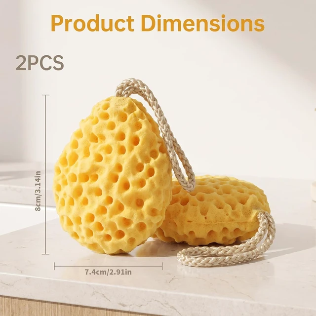 Alt view image 2 of 7 - Large Bath Sponge Set for Men and Women
