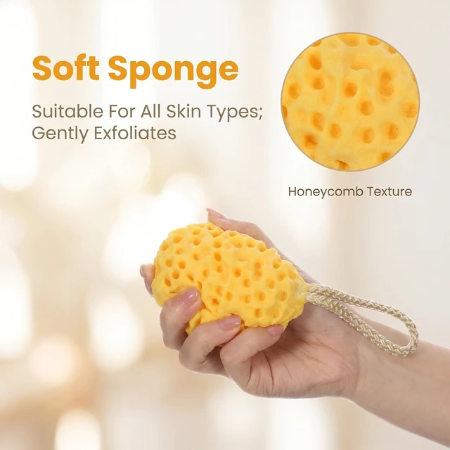 Alt view image 4 of 7 - Large Bath Sponge Set for Men and Women