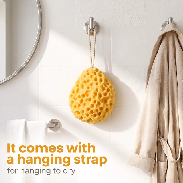 Alt view image 5 of 7 - Large Bath Sponge Set for Men and Women