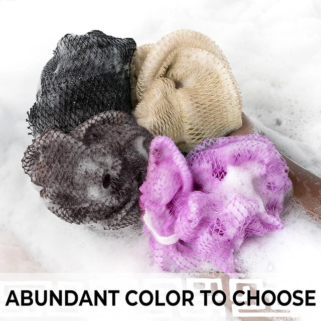 Alt view image 6 of 6 - Genuine African Exfoliating Net Sponge - Body Scrubber Washcloth for Back & Shower - Bath Loofah Essentials for Women