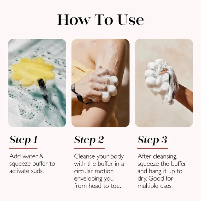 Alt view image 3 of 3 - Made in USA, Vegan & Dermatologist Tested, Long-Lasting Loofah Sponge for Men, Infused with Body Wash, Spongellé Men's Supreme Body Exfoliating Scrubber