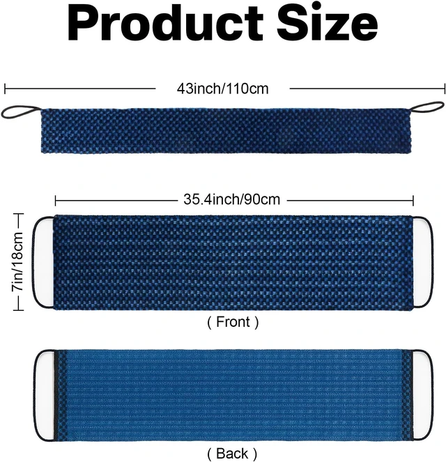 Alt view image 7 of 7 - Back Cleaning Lufa Sponge Cloth for Shower Bath Use, Double-Sided Exfoliating Body Scrubber Towel