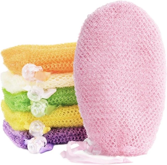 Main image of Set of 6 Hanging Mesh Soap Saver Bags with Drawstring for Shower Body Wash Bar