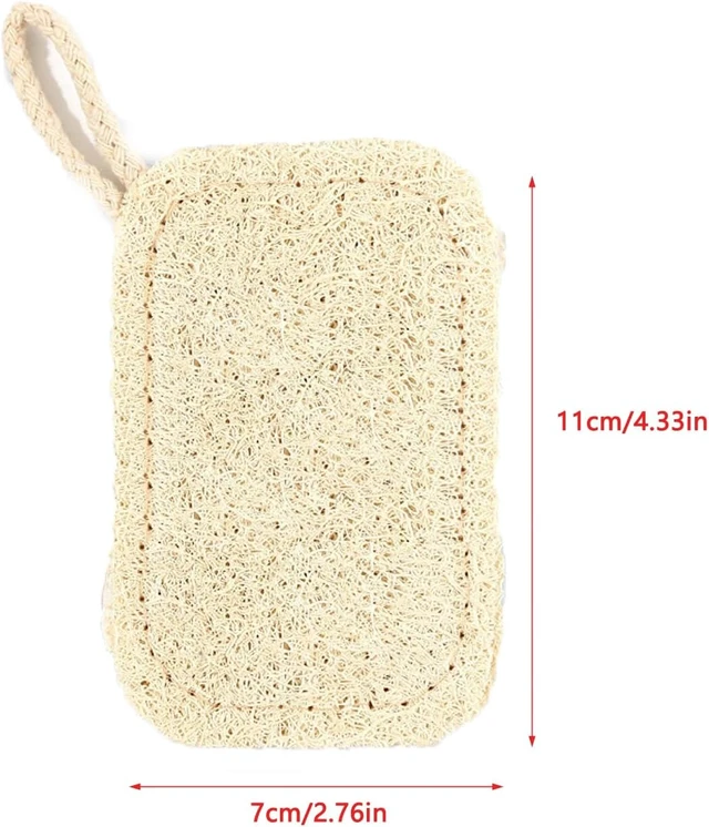 Alt view image 2 of 6 - Eco Friendly Plant Fiber Loofah Dish Scrubber Set Natural Biodegradable Kitchen Cleaning Sponges Non Scratch Compostable