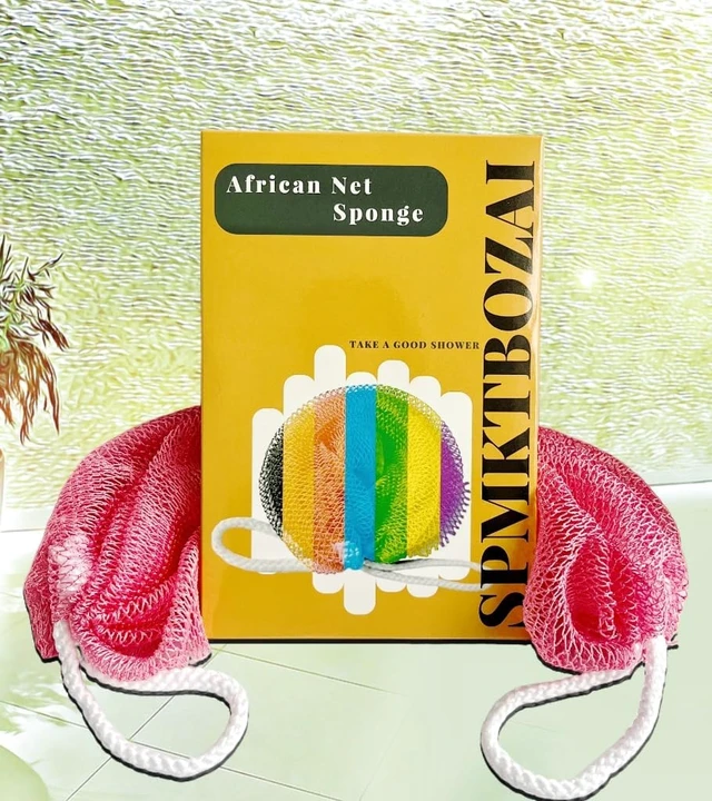 Alt view image 4 of 7 - Authentic African Net Sponge Exfoliating Bath Loofah Back Scrubber for Shower