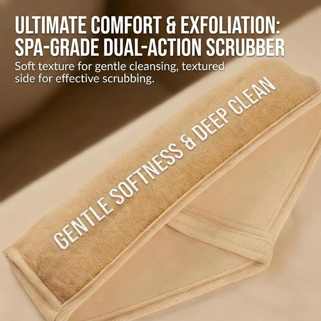 Alt view image 4 of 7 - Natural Loofah Body Scrubber & Shower Exfoliator Set