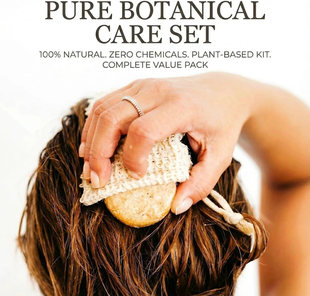 Alt view image 6 of 7 - Natural Loofah Body Scrubber & Shower Exfoliator Set