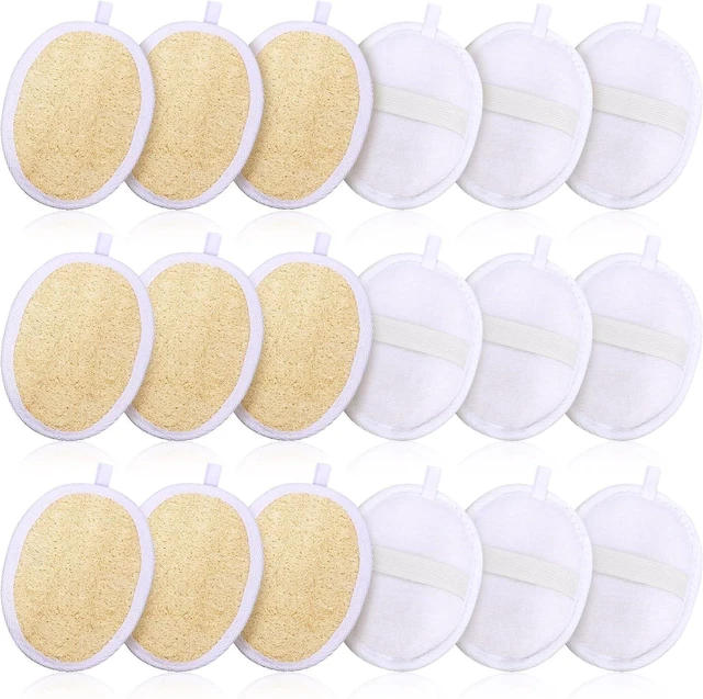 Main image of Exfoliating Loofah Sponge Pads for Facial Body Bath Shower