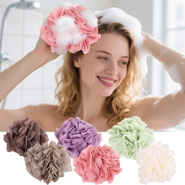 Alt view image 3 of 7 - Smooth Skin Exfoliator, Dual-Use Loofah Sponge Washcloth for Bar Soap & Body Cleansing