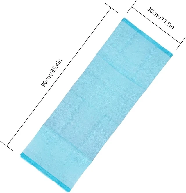 Alt view image 3 of 7 - Nylon Exfoliating Body Scrubber Loofah Washcloth Set for Men and Women